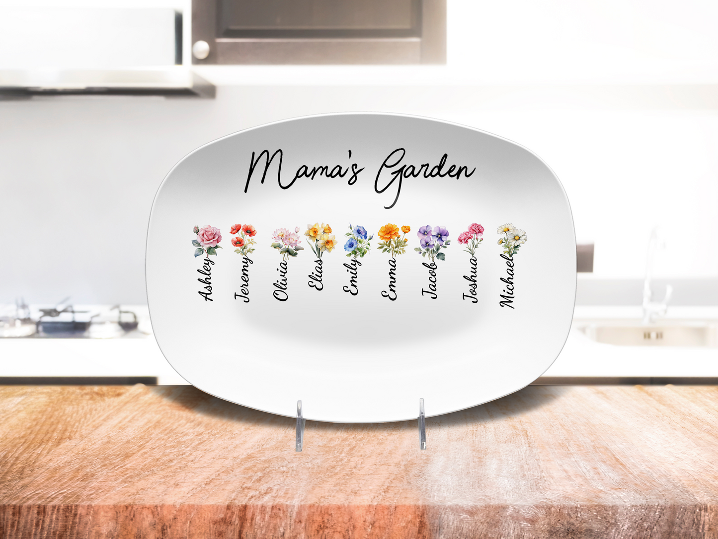 Mama's Garden Mother's Day Platter, gift for mom