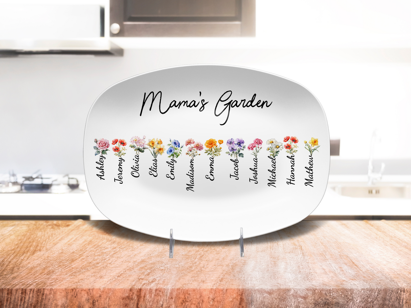 Mama's Garden Mother's Day Platter, gift for mom