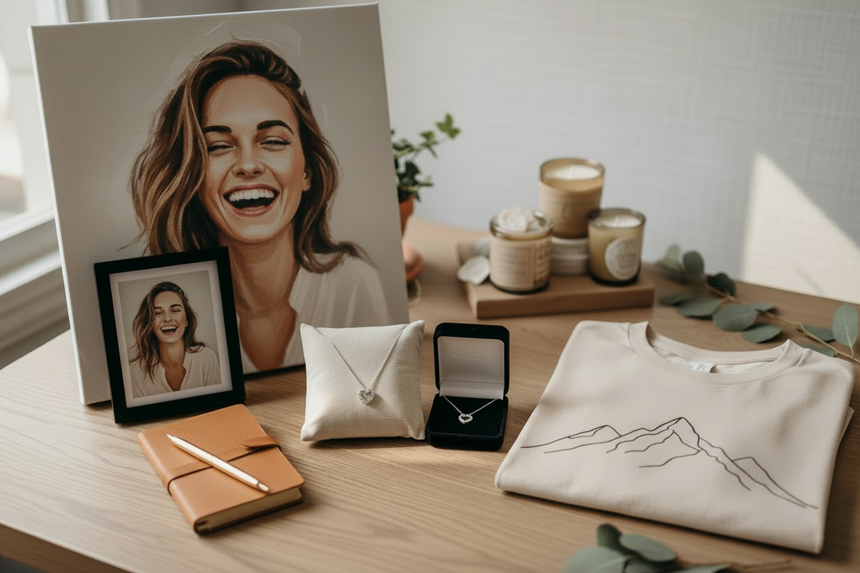 Canvas Art Transformation with Real Photo