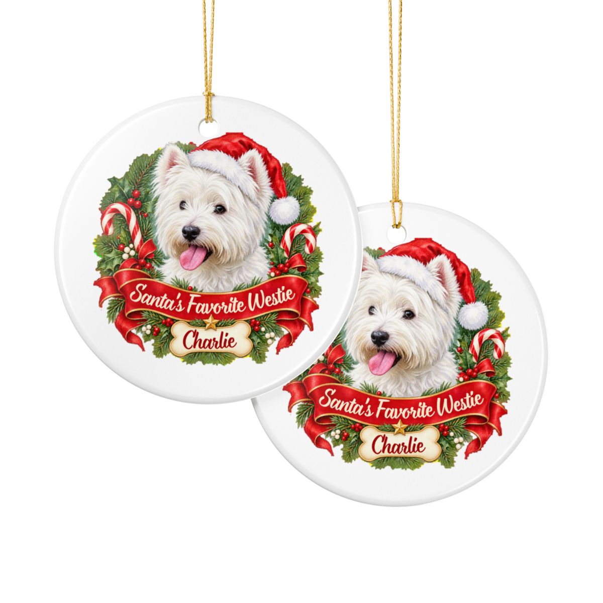 Ceramic Decoration Ornament, (1pc) – Favorite Westie