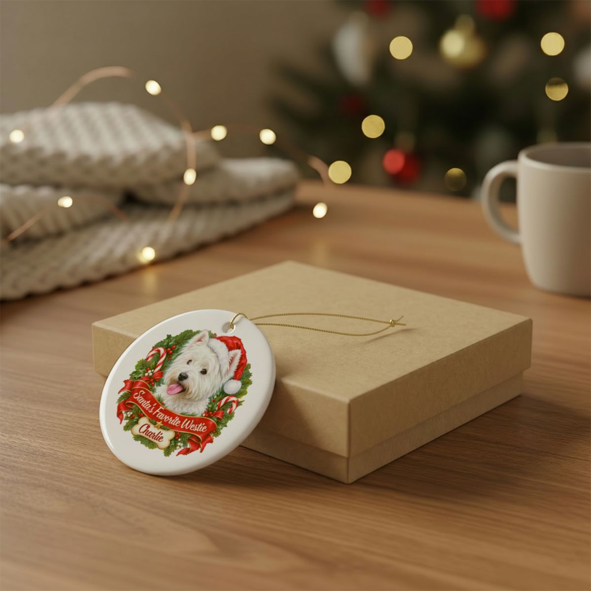 Ceramic Decoration Ornament, (1pc) – Favorite Westie
