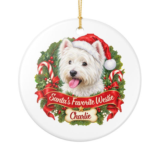 Ceramic Decoration Ornament, (1pc) – Favorite Westie
