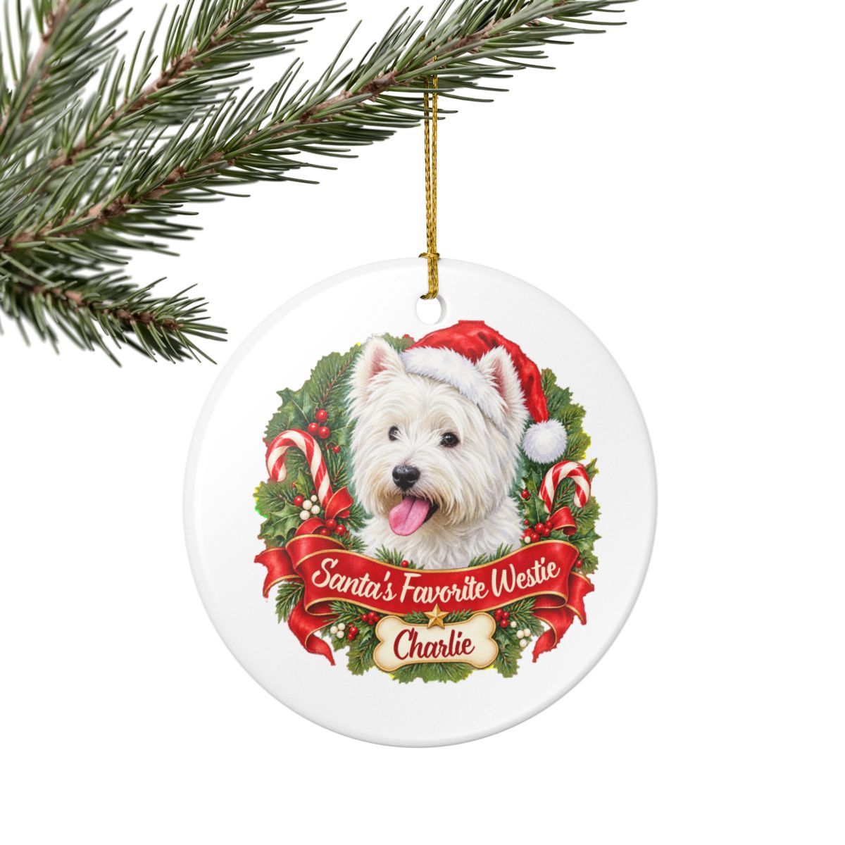 Ceramic Decoration Ornament, (1pc) – Favorite Westie