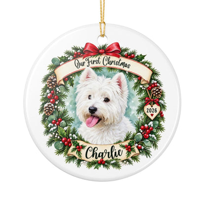 Ceramic Decoration Ornament, (1pc) – First Christmas Pet