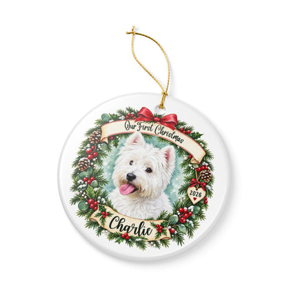 Ceramic Decoration Ornament, (1pc) – First Christmas Pet