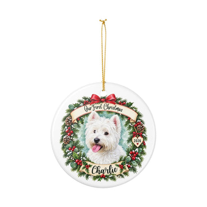 Ceramic Decoration Ornament, (1pc) – First Christmas Pet