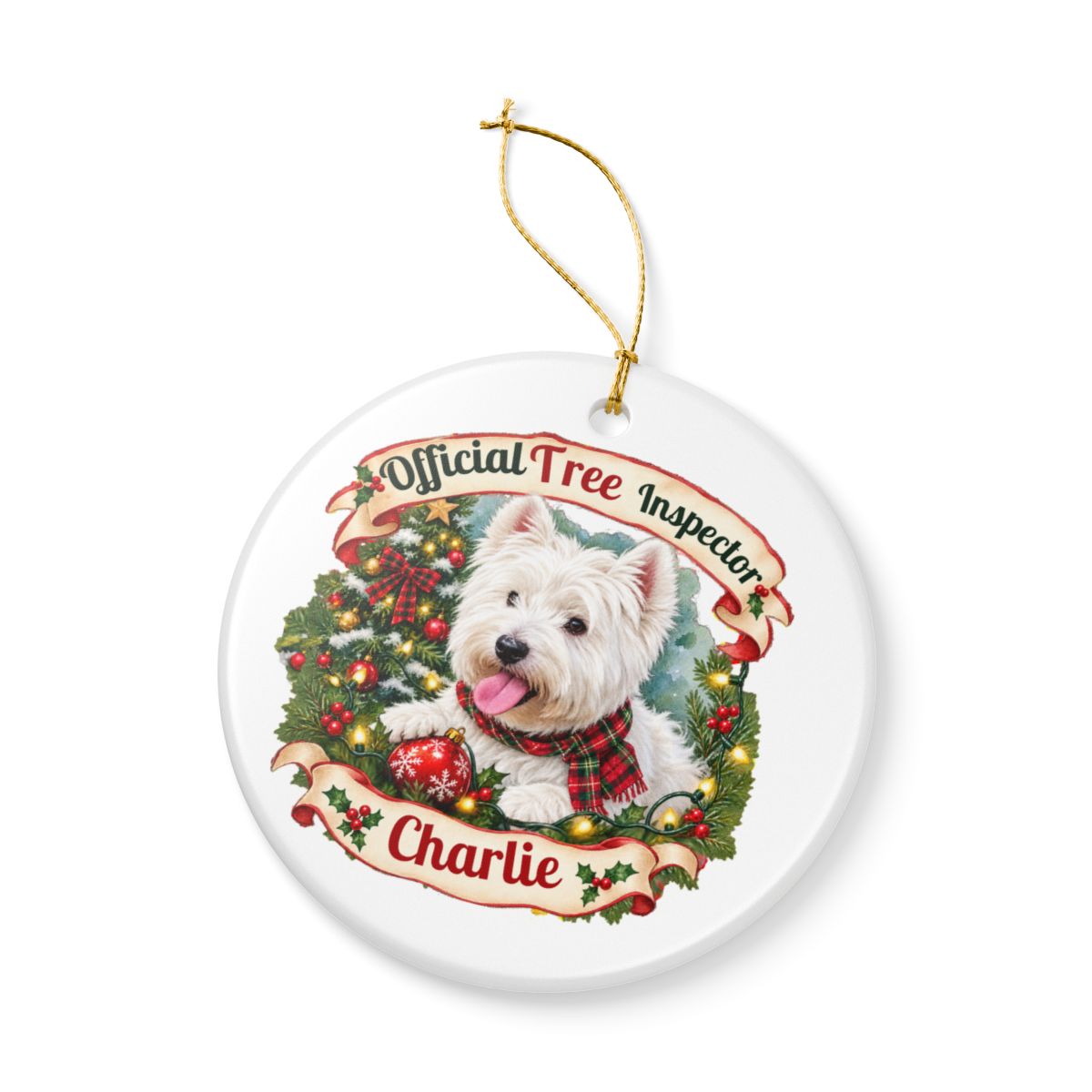 Ceramic Decoration Ornament, (1pc) – Tree Inspector Pet