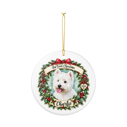Ceramic Decoration Ornament, (1pc) – First Christmas Pet