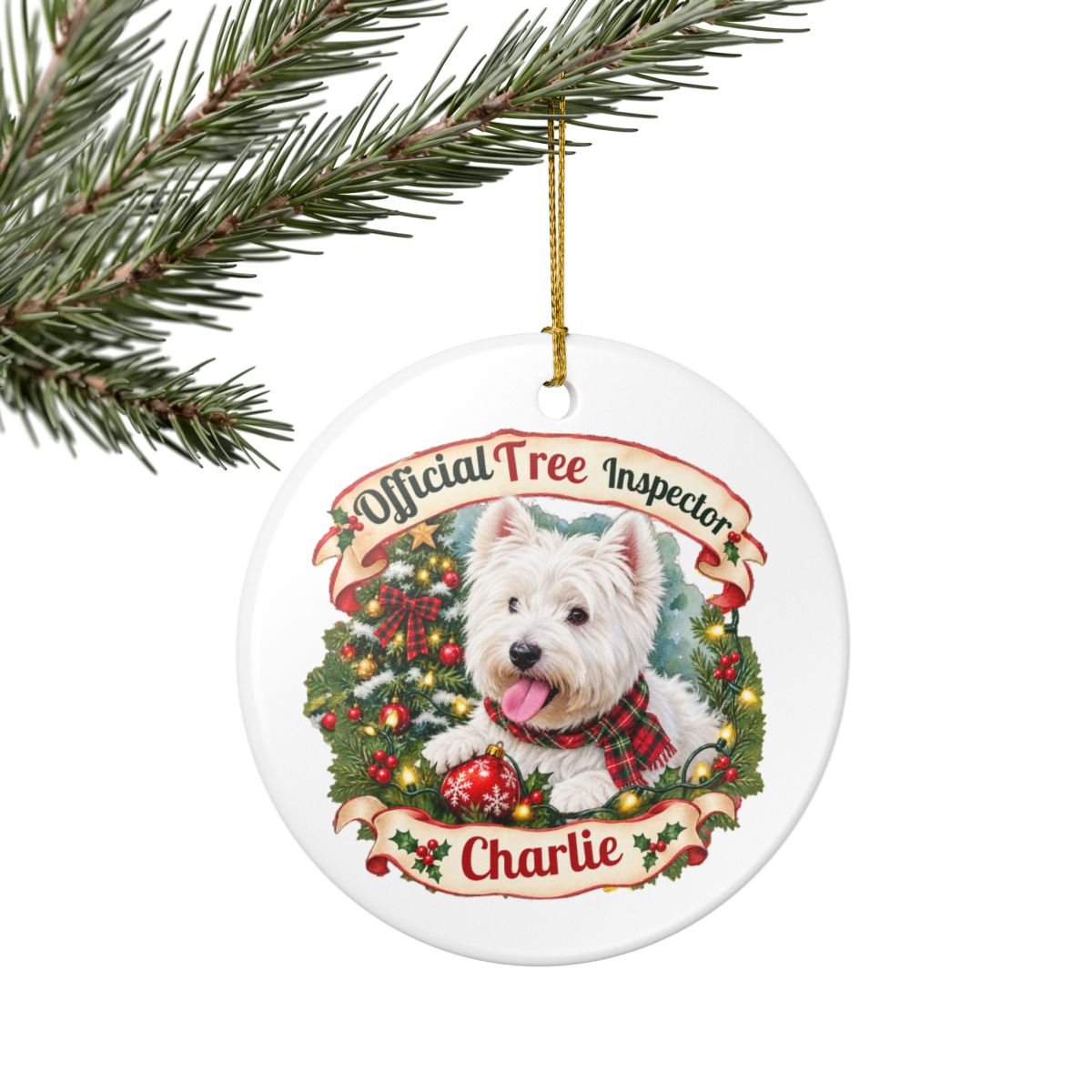 Ceramic Decoration Ornament, (1pc) – Tree Inspector Pet