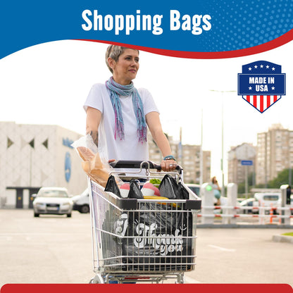 11.5x6.5x21" 0.47mil Thank You Plastic Bags 1000 Count Wholesale