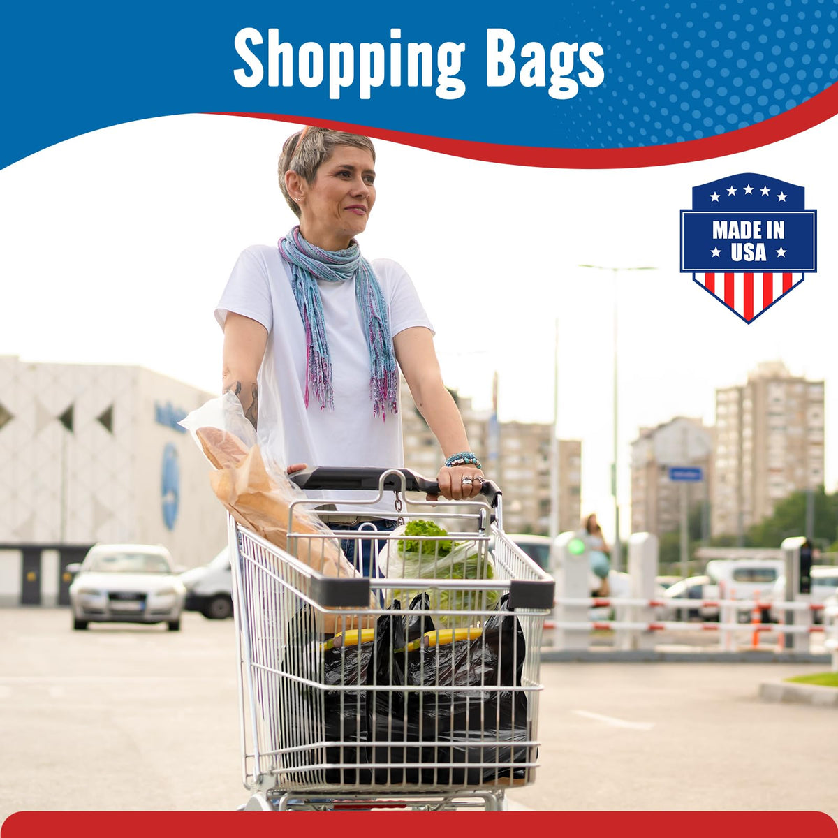 11.5x6.5x21" 0.47mil Plastic Bags 1000 Count Wholesale