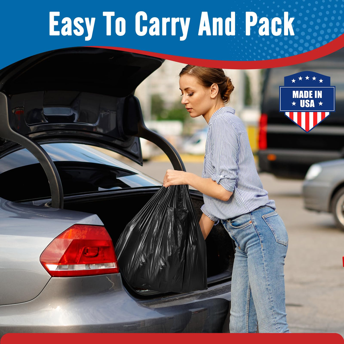 11.5x6.5x21" 0.47mil Plastic Bags 1000 Count Wholesale
