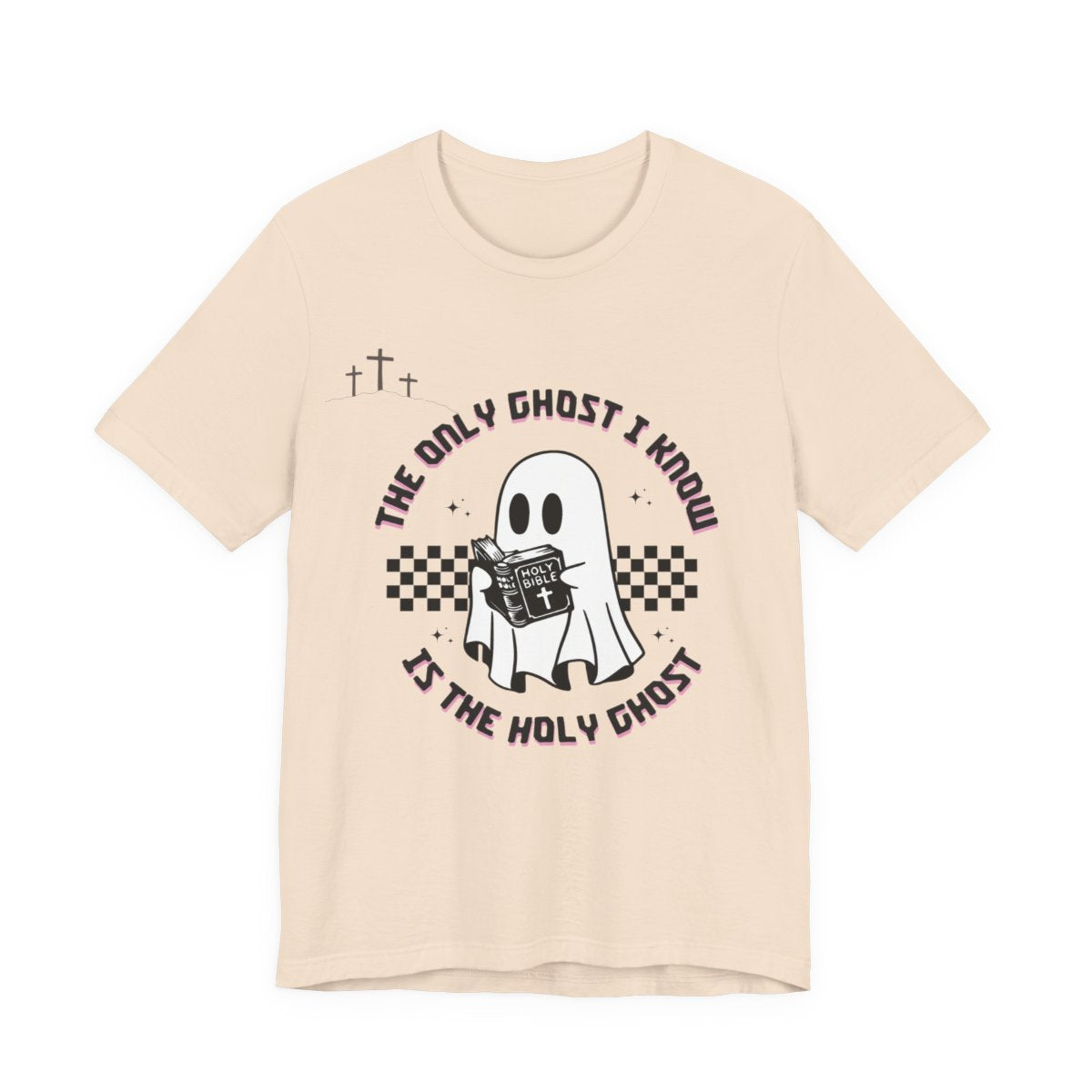 Funny Religious T-Shirt, Halloween Holy Ghost Shirt, Christian Graphic Tee, Unisex Spiritual T-Shirt, Gift for Believers, Faith Apparel