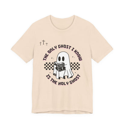 Funny Religious T-Shirt, Halloween Holy Ghost Shirt, Christian Graphic Tee, Unisex Spiritual T-Shirt, Gift for Believers, Faith Apparel