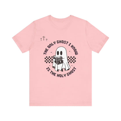 Funny Religious T-Shirt, Halloween Holy Ghost Shirt, Christian Graphic Tee, Unisex Spiritual T-Shirt, Gift for Believers, Faith Apparel
