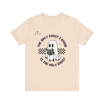 Funny Religious T-Shirt, Halloween Holy Ghost Shirt, Christian Graphic Tee, Unisex Spiritual T-Shirt, Gift for Believers, Faith Apparel