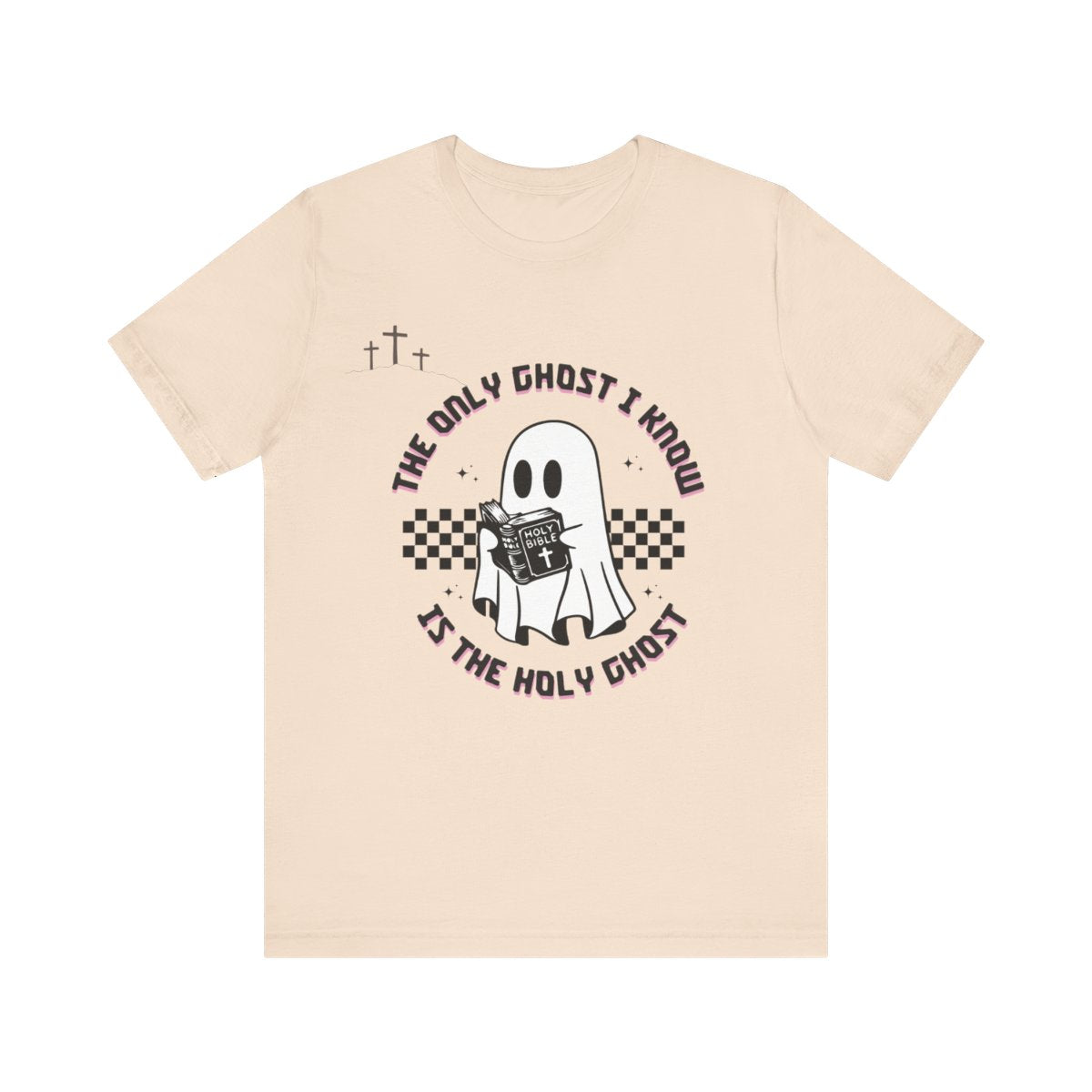 Funny Religious T-Shirt, Halloween Holy Ghost Shirt, Christian Graphic Tee, Unisex Spiritual T-Shirt, Gift for Believers, Faith Apparel